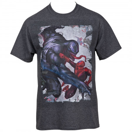 Spider-Man VS Venom Torn Comic Page T-Shirt